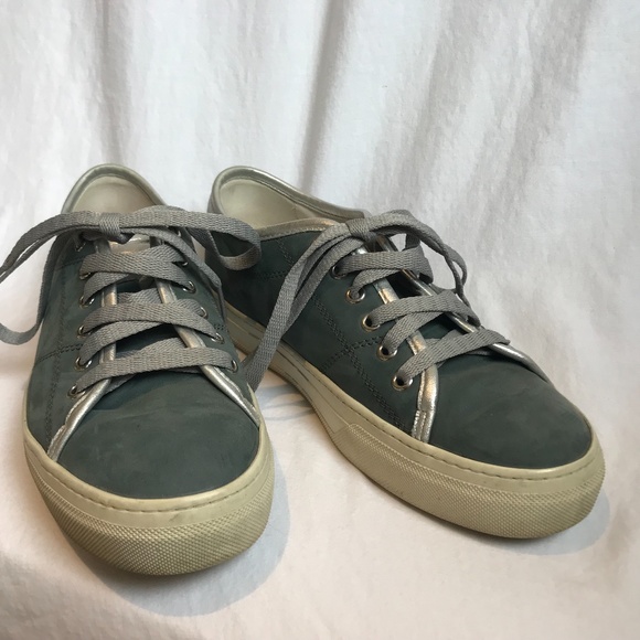 SOLD - Tods Blue & Silver Lace-Up Casual Shoes - Picture 4 of 8